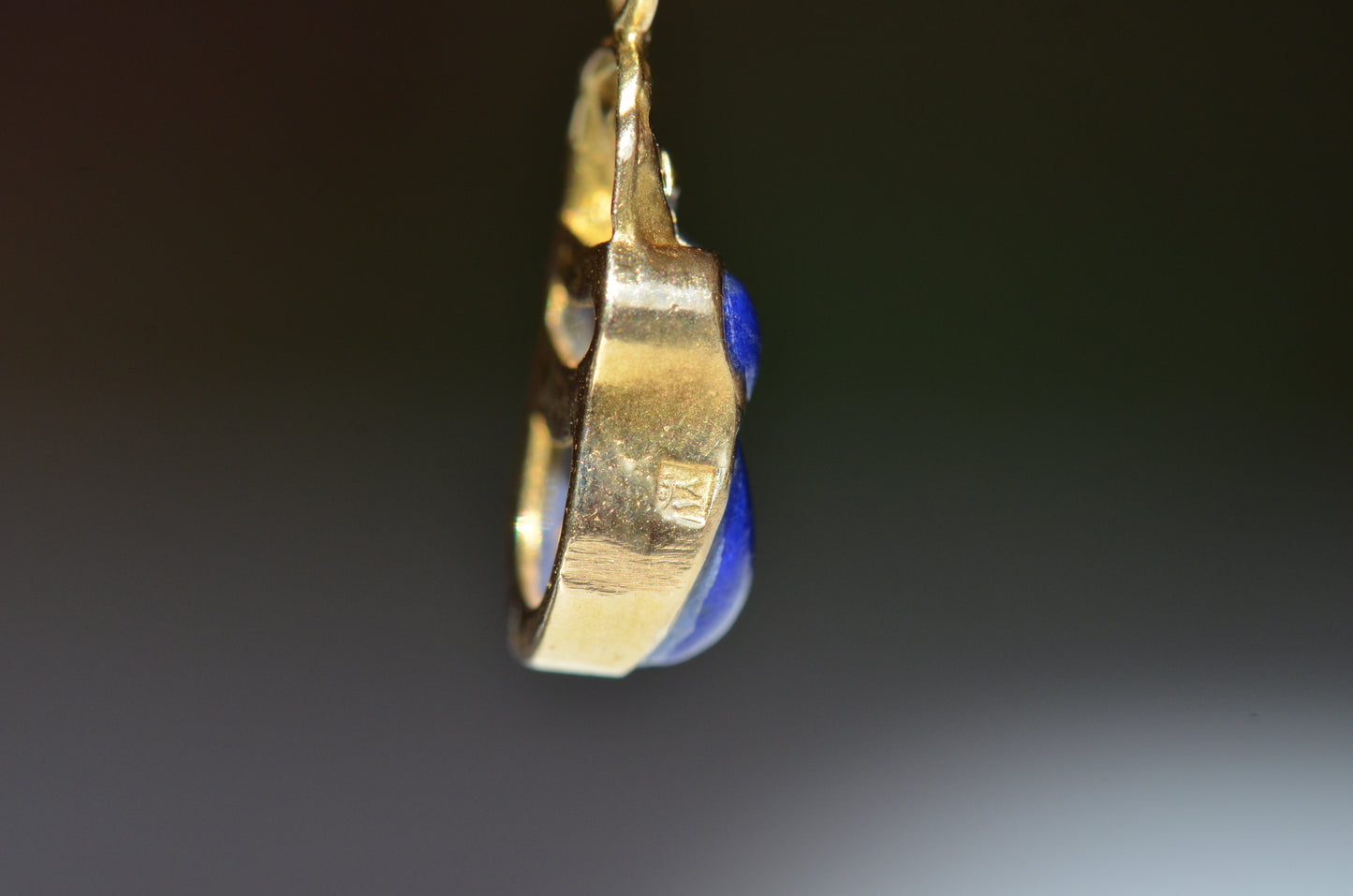 Divine Vintage Lapis Lazuli Scarab Pendant