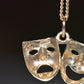 Vintage Gold Drama Masks Charm