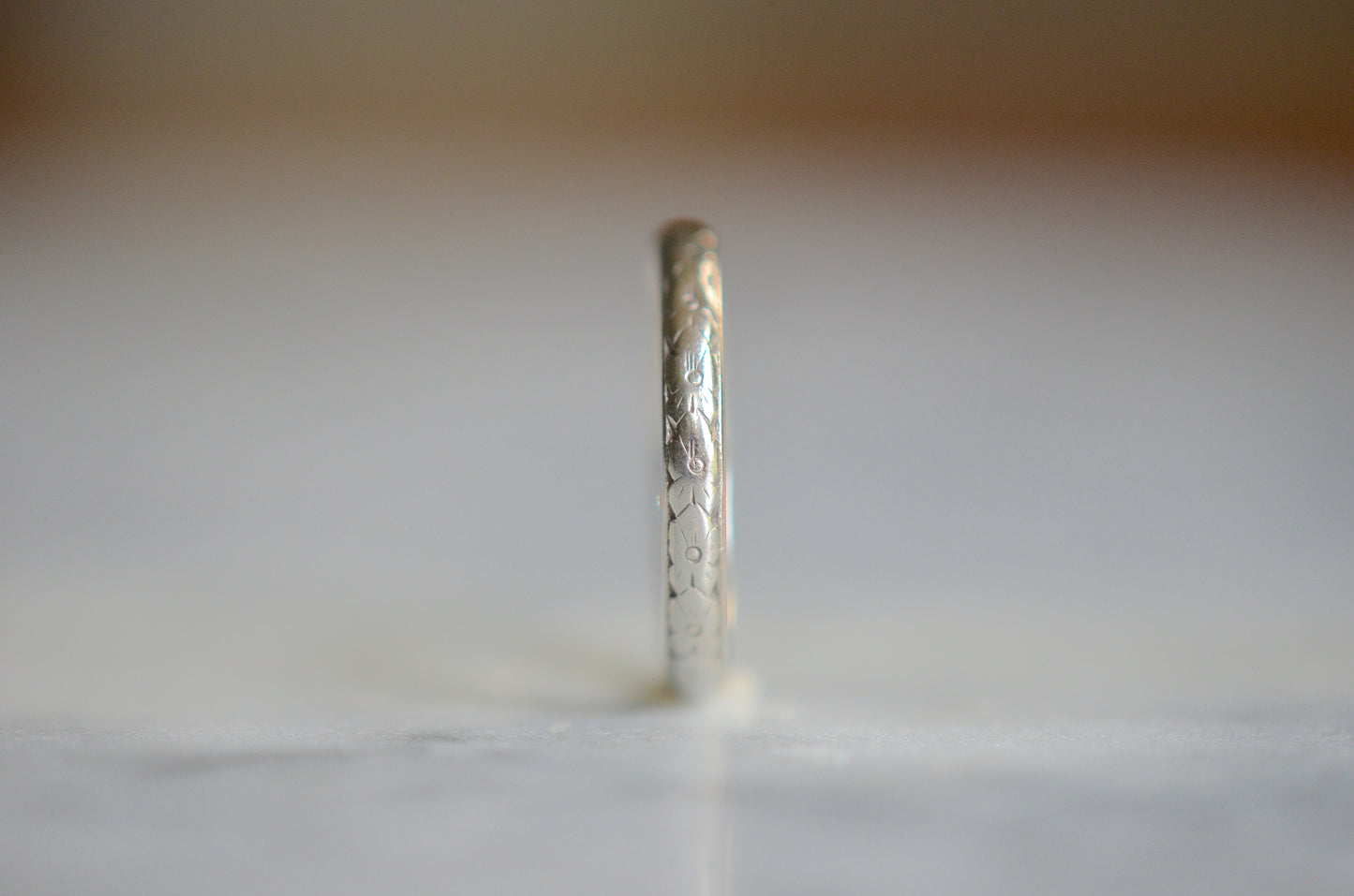 Historical Art Deco Wedding Band 9-30-1929