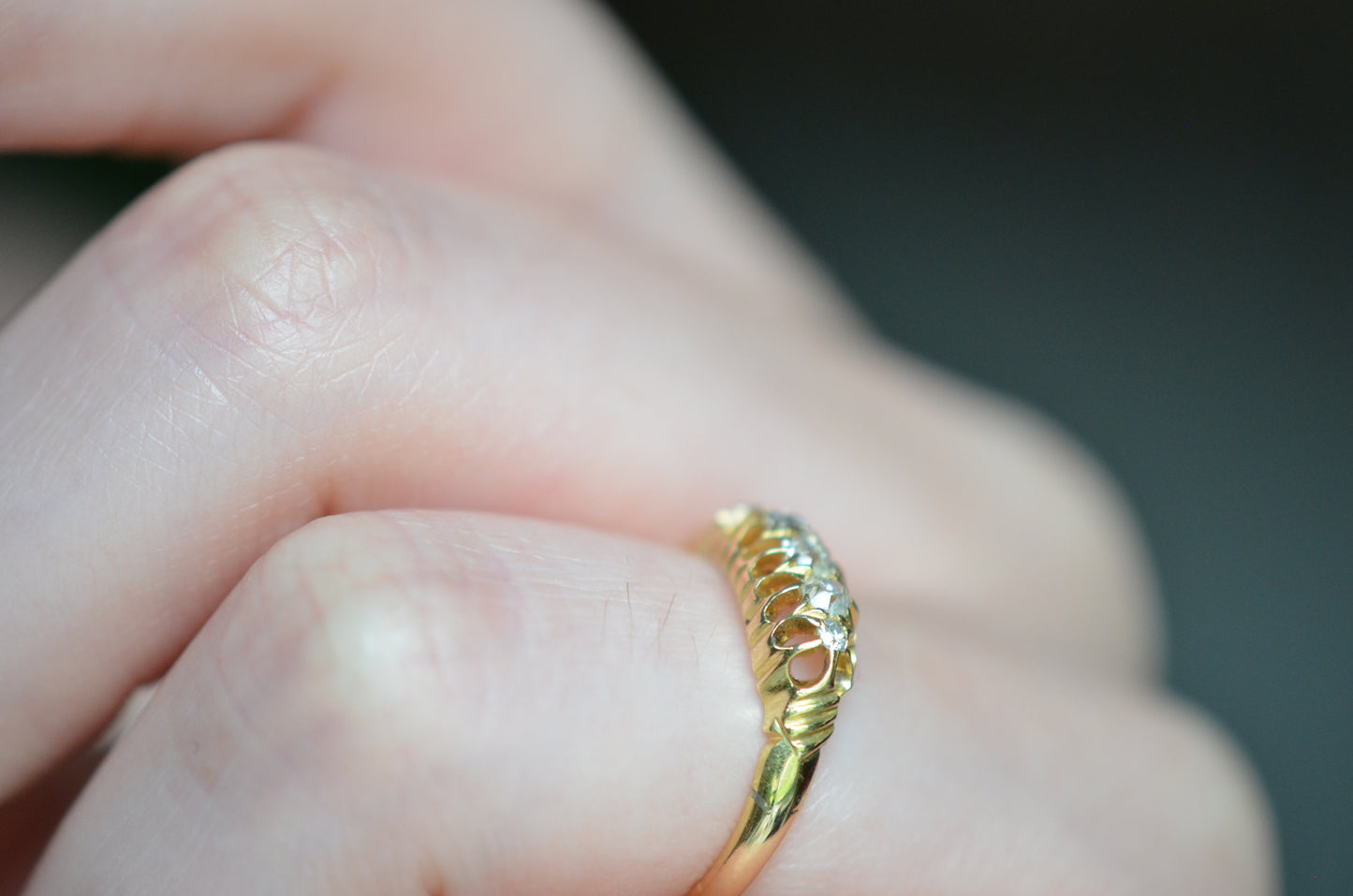 Winsome Five Diamond Ring 1893