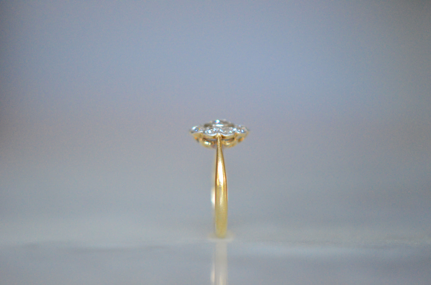 Tiniest Edwardian Daisy Cluster Ring