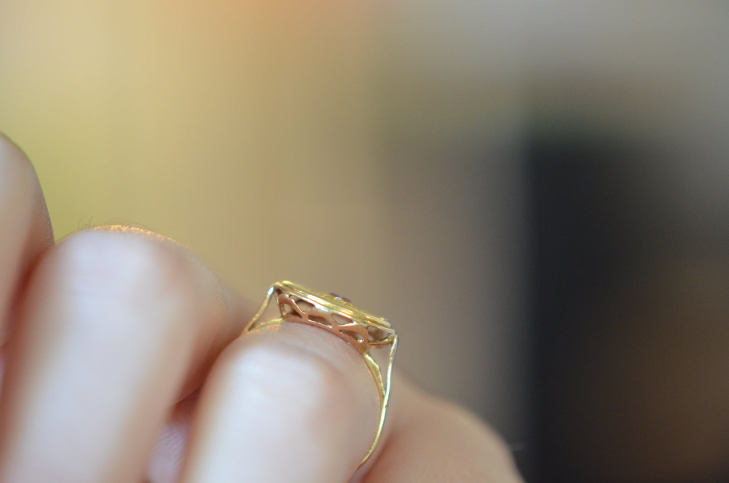 Incredible Medaille d'Amour Ring With Engraving