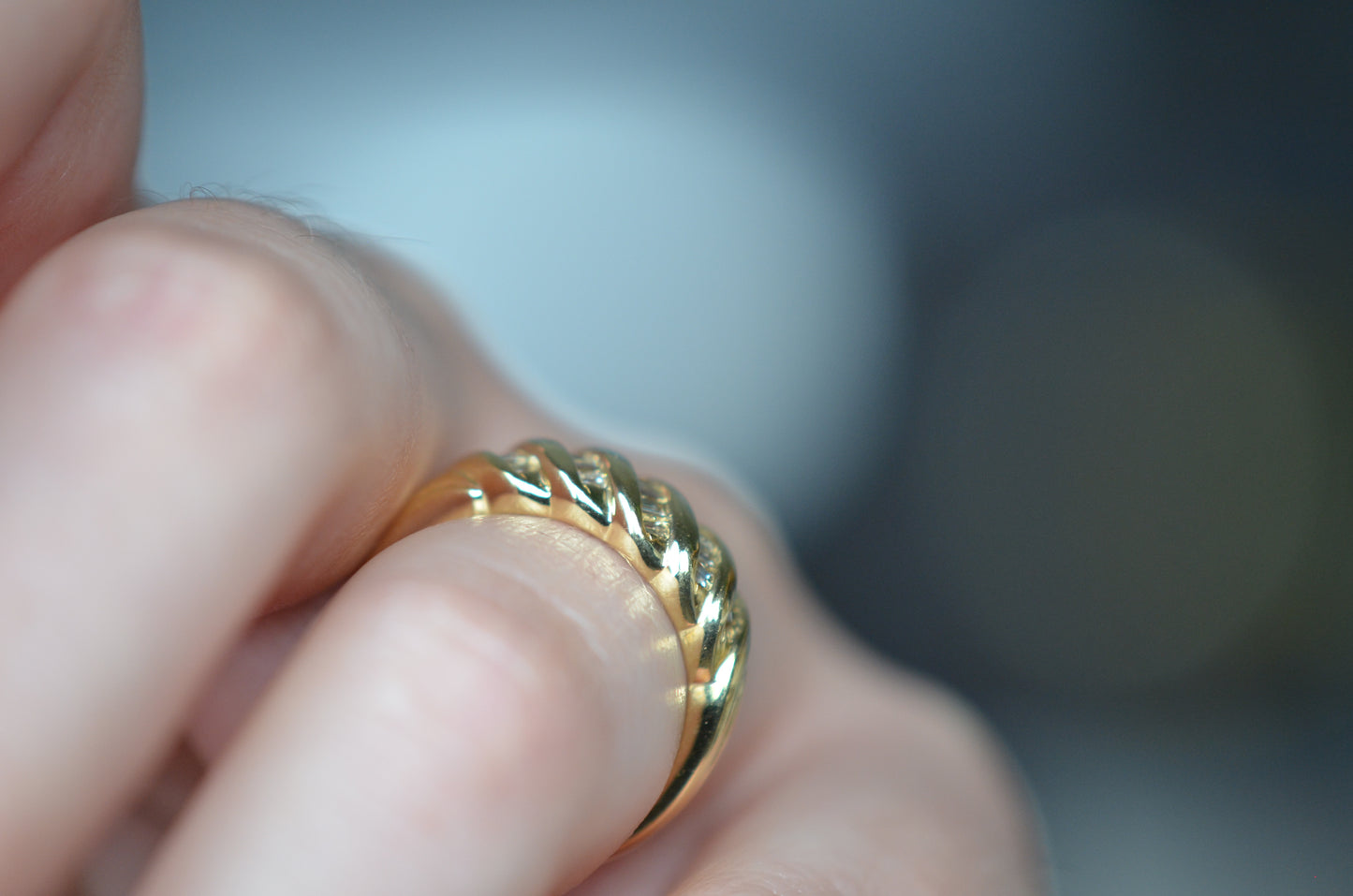 Decadent Vintage Baguette Dome Ring