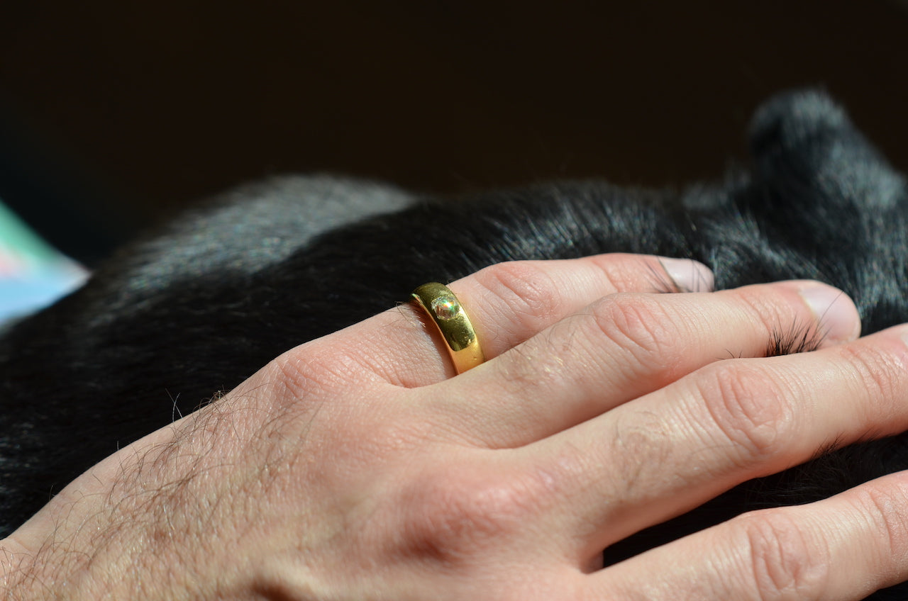 Chunkiest Antique Burnished Diamond Ring