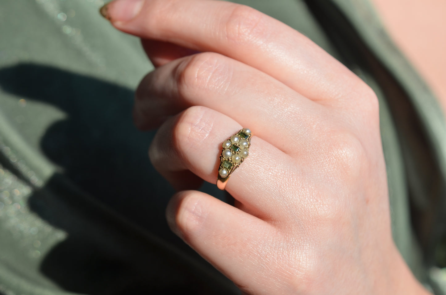 Dreamy Victorian Forget Me Not Ring