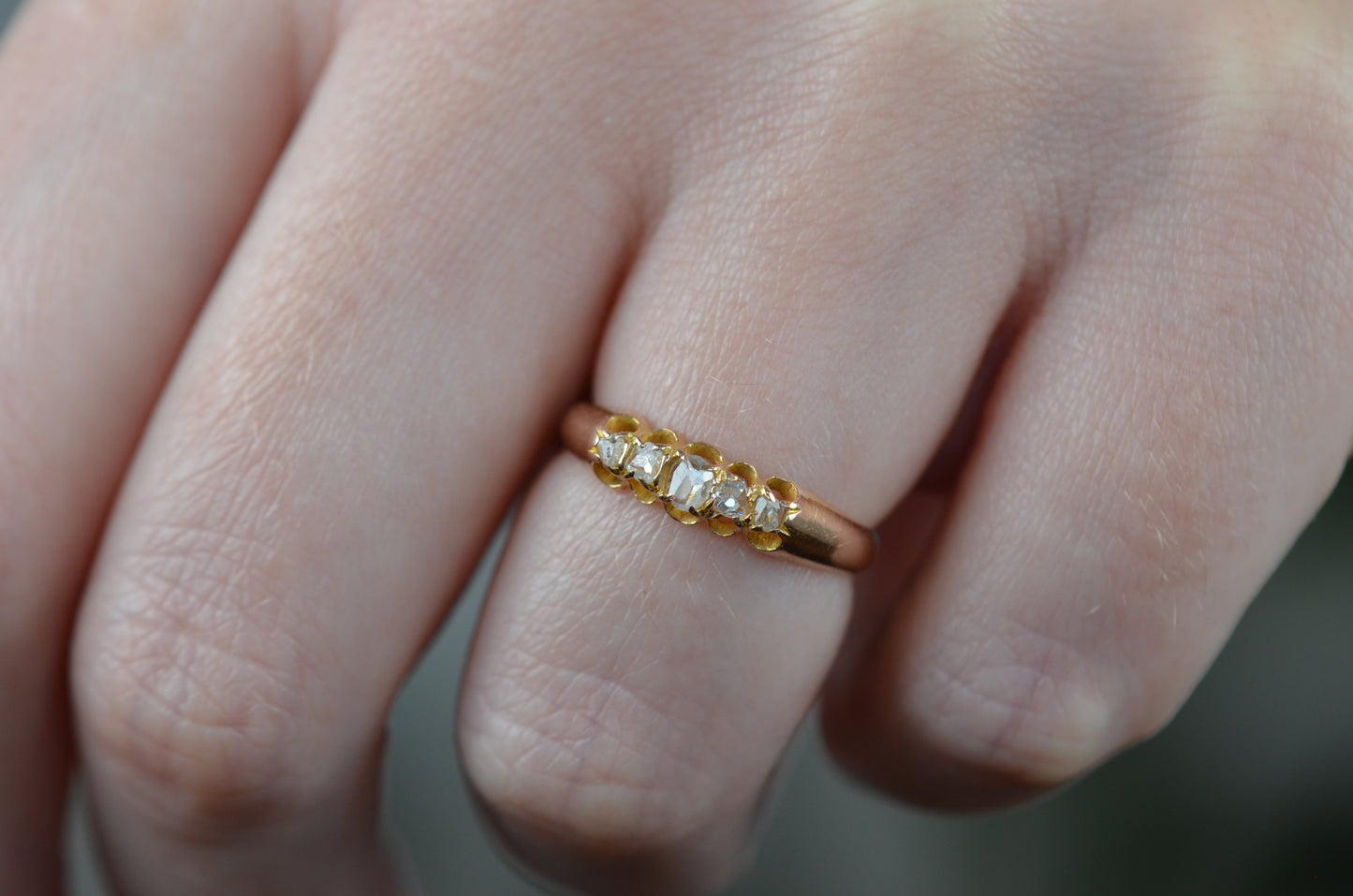 Delightfully Odd Victorian Diamond Ring