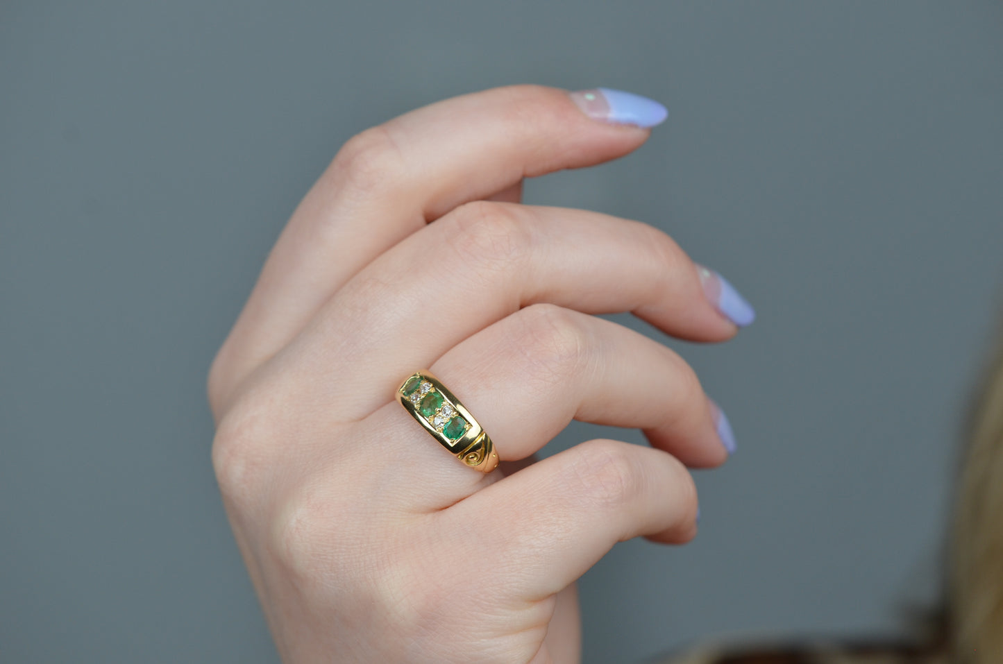 Vivid Victorian Emerald Band
