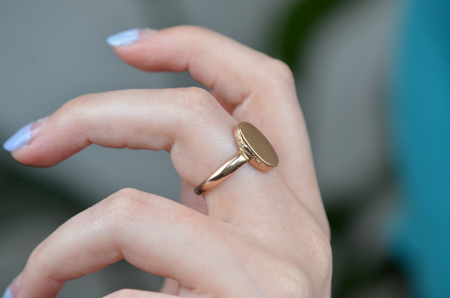 Playful Antique Locket Ring