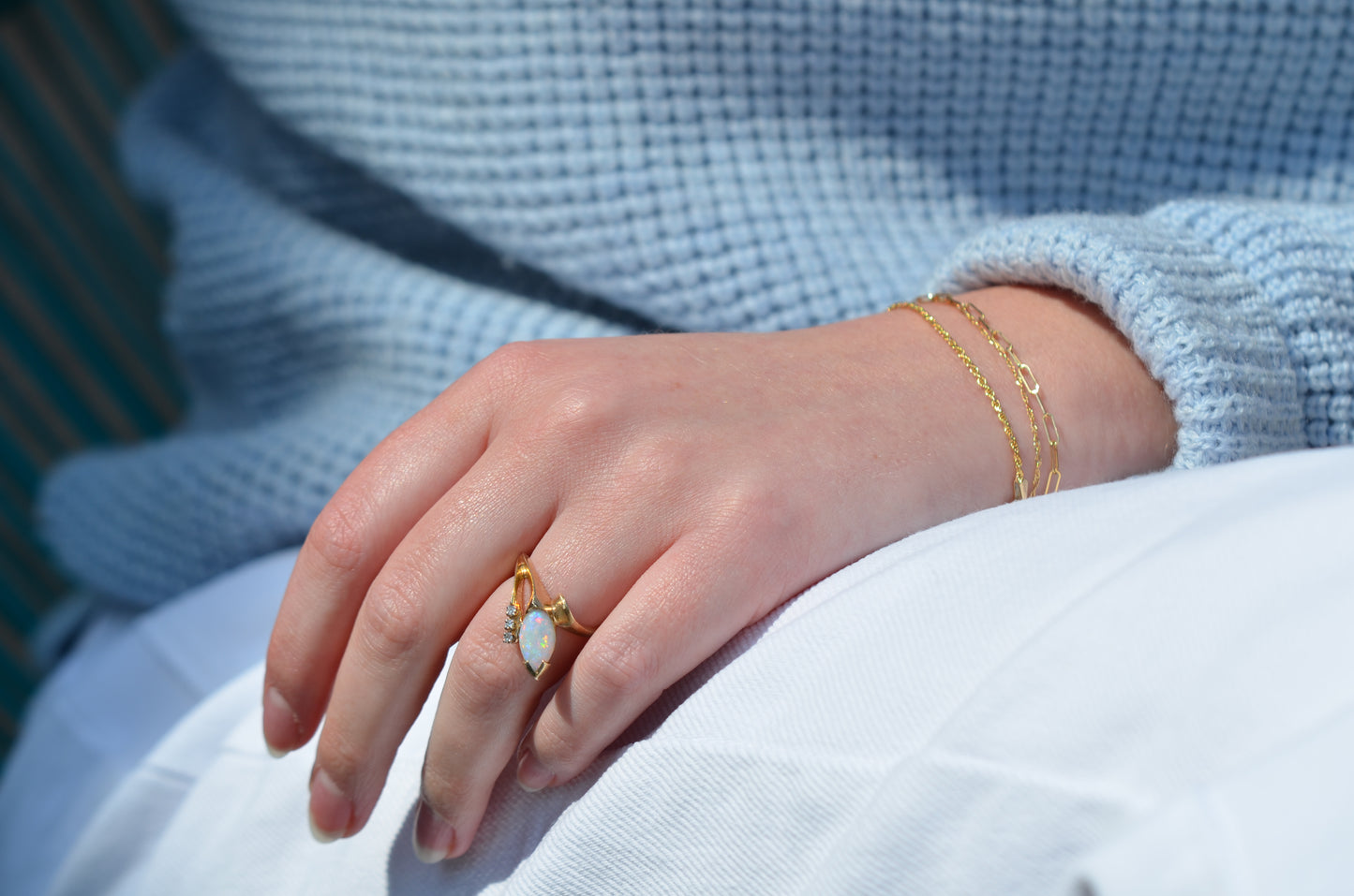 Sensational Vintage Opal Cocktail Ring