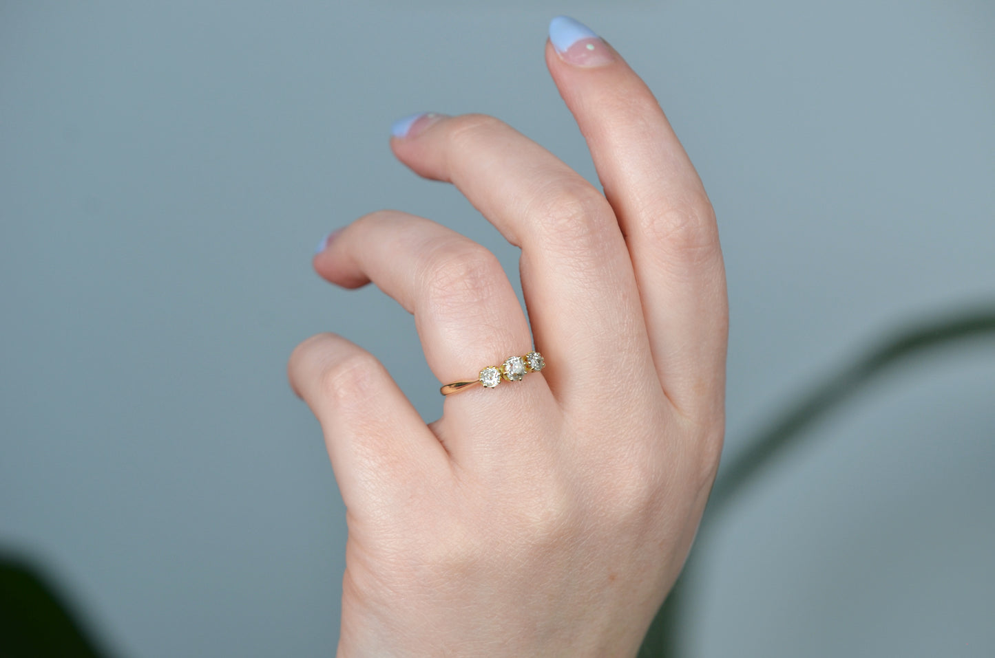 Petite Edwardian Trilogy Ring
