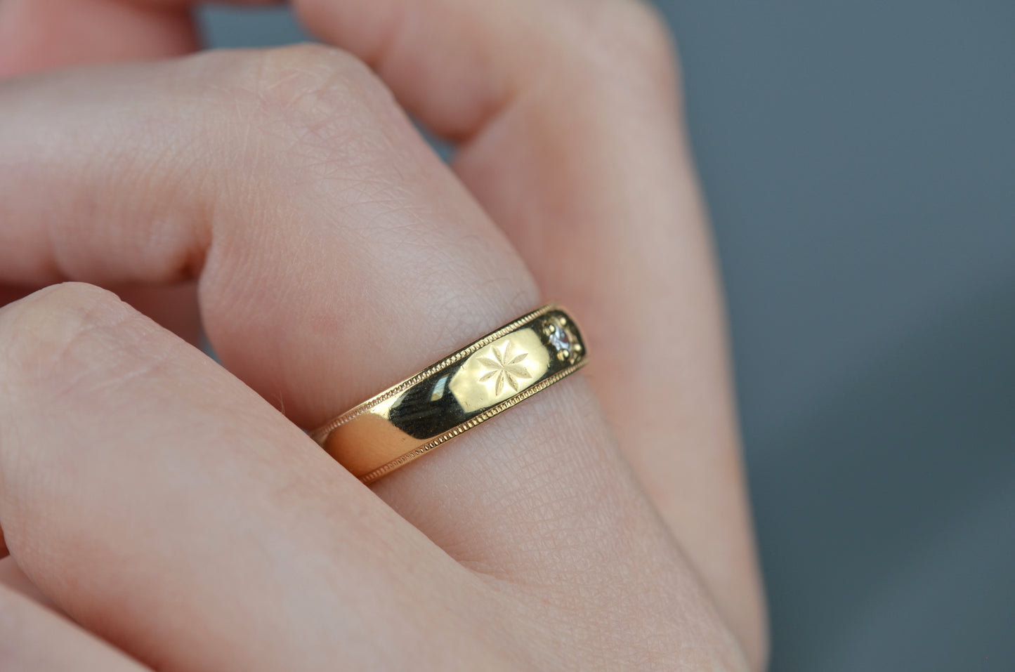 Vintage Star and Diamond Band