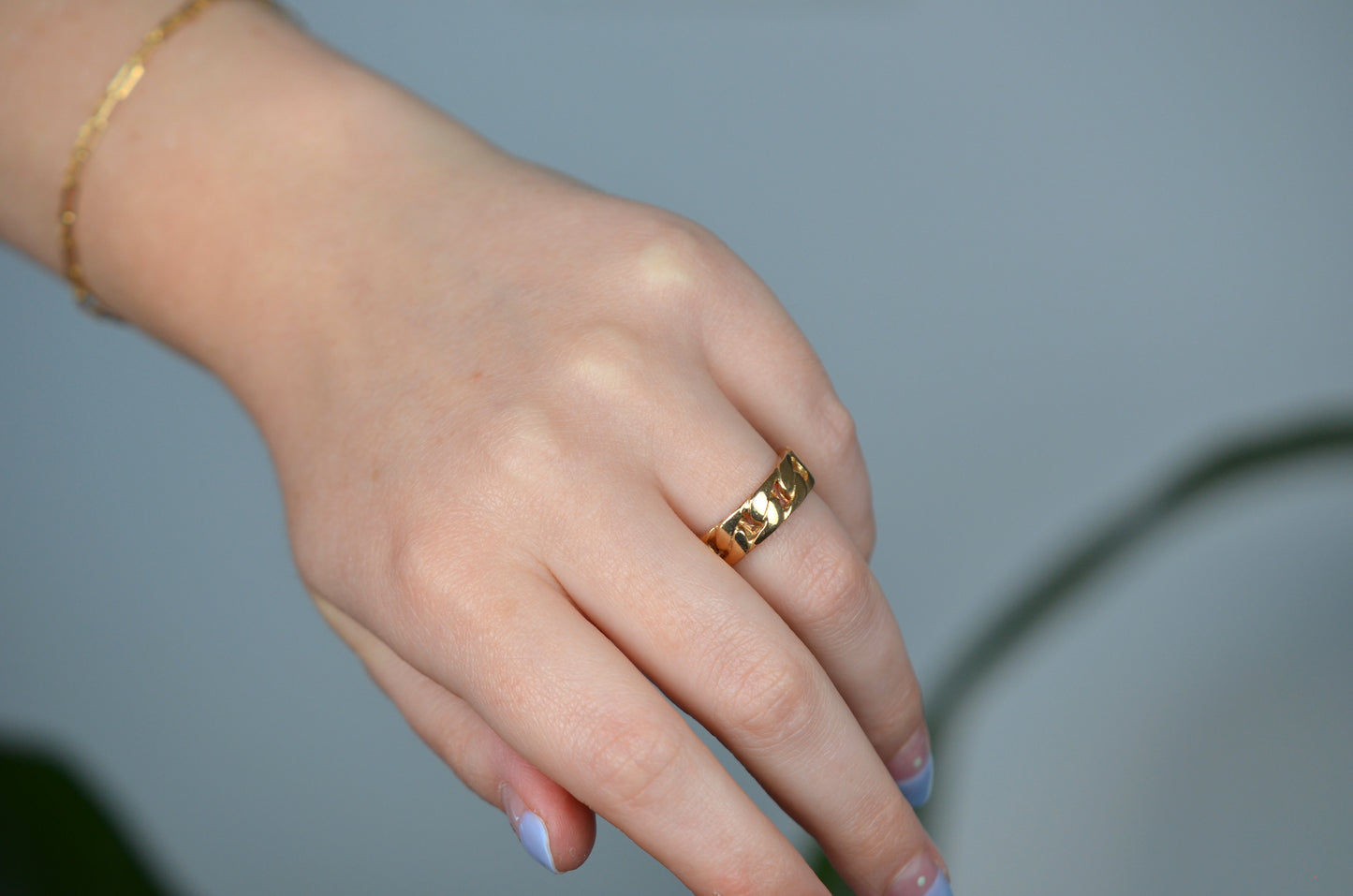 Chunky Vintage Chain Link Ring