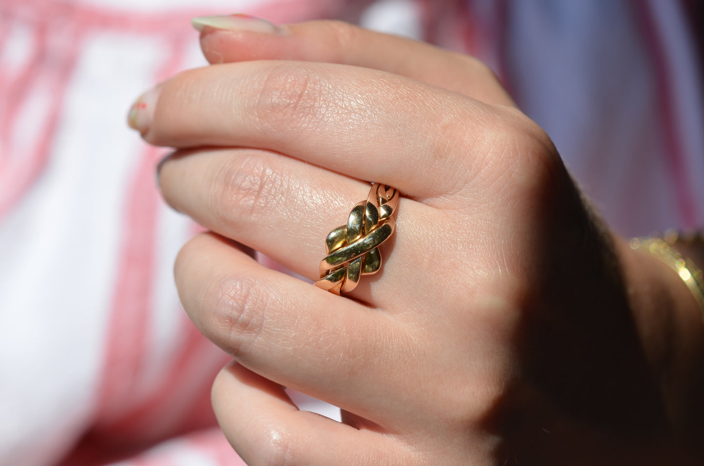 Smooth Vintage Puzzle Ring