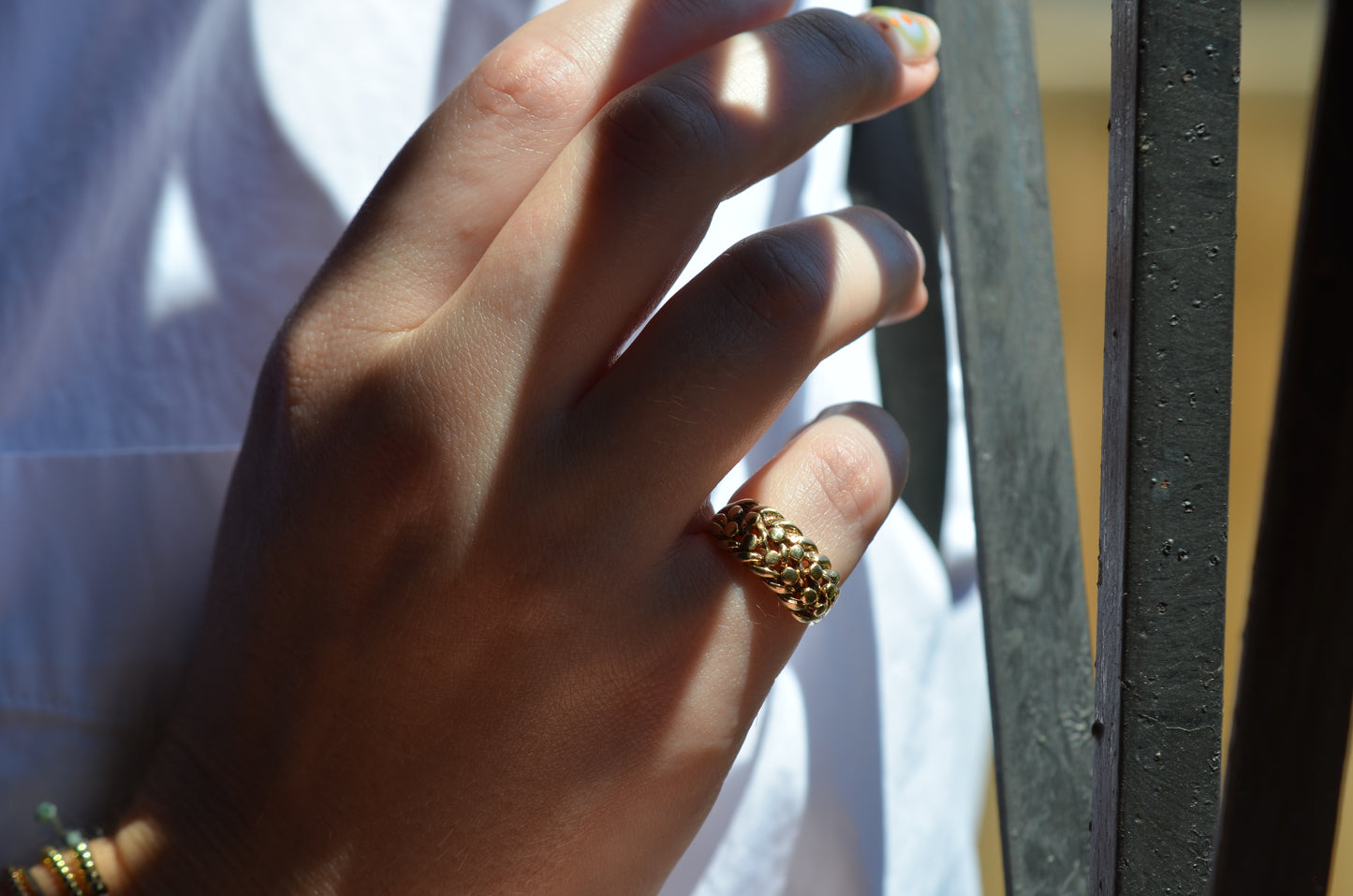 Warm Vintage Keeper Ring