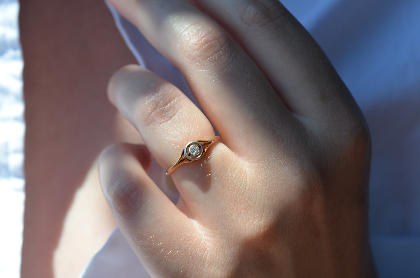 Elegant Edwardian Target Ring
