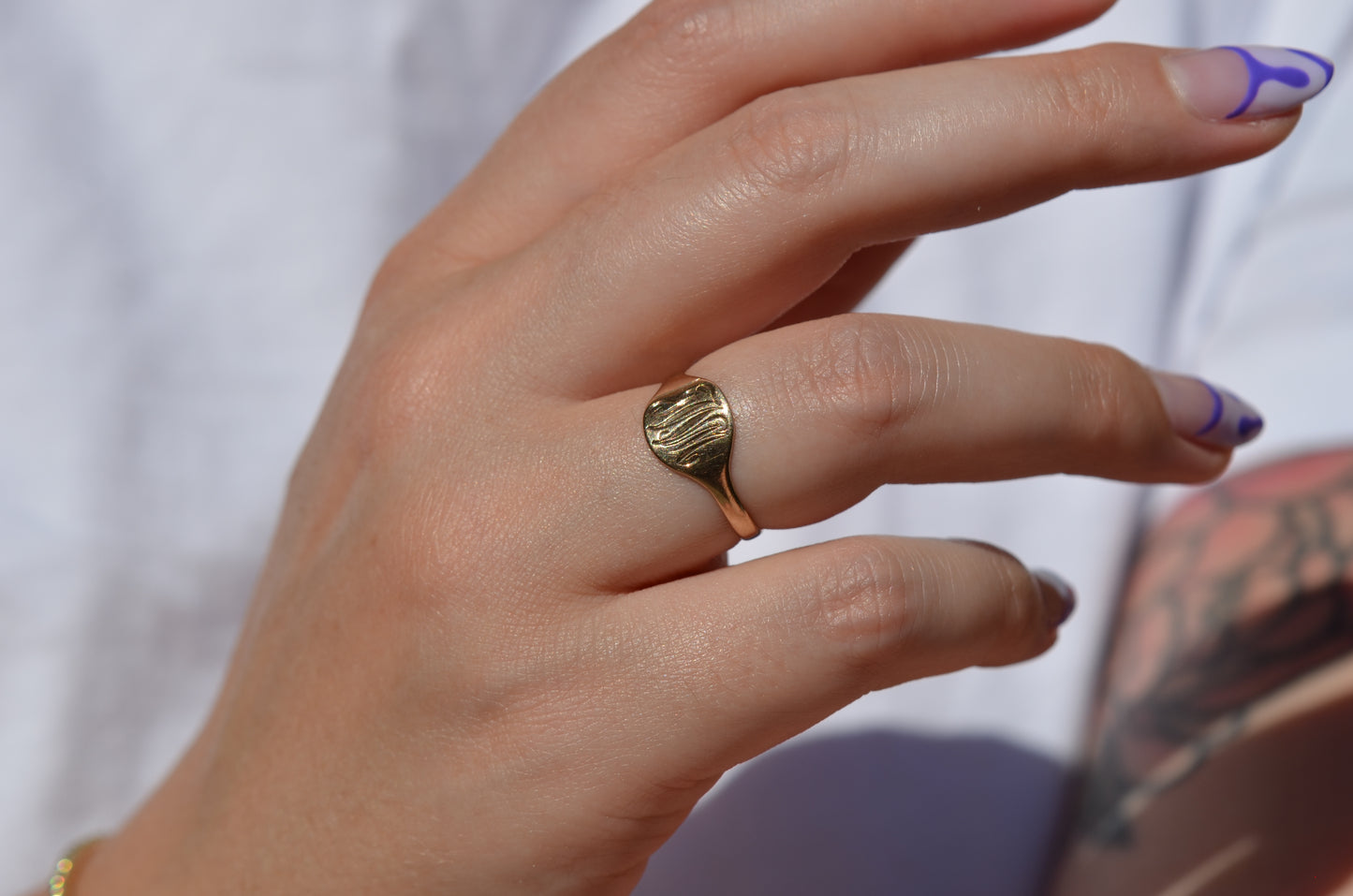 Slim Vintage Signet Ring JWM