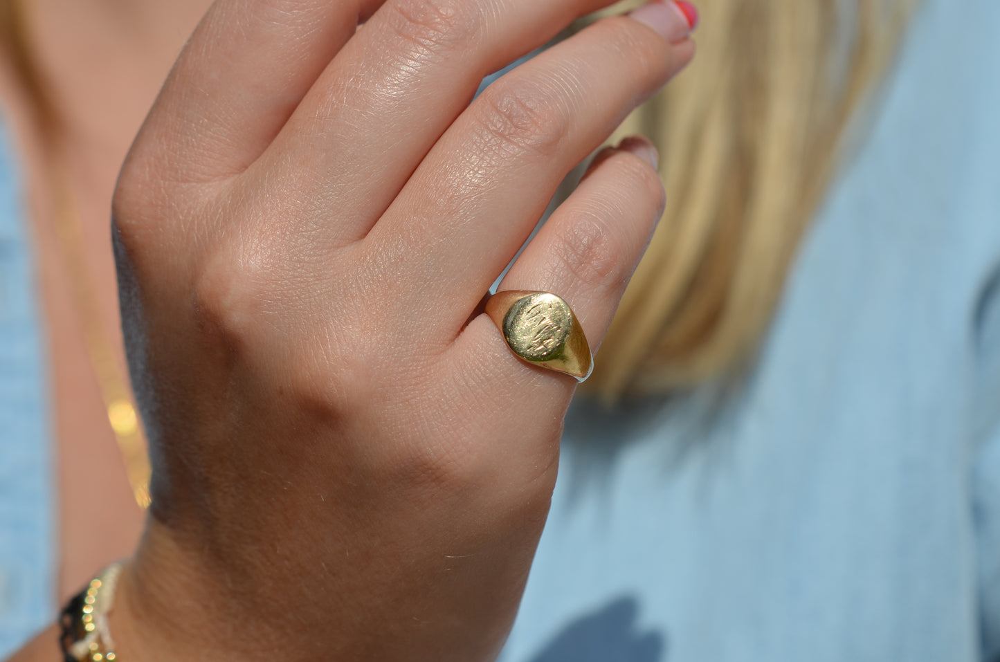 Super Smooth Vintage Signet Ring