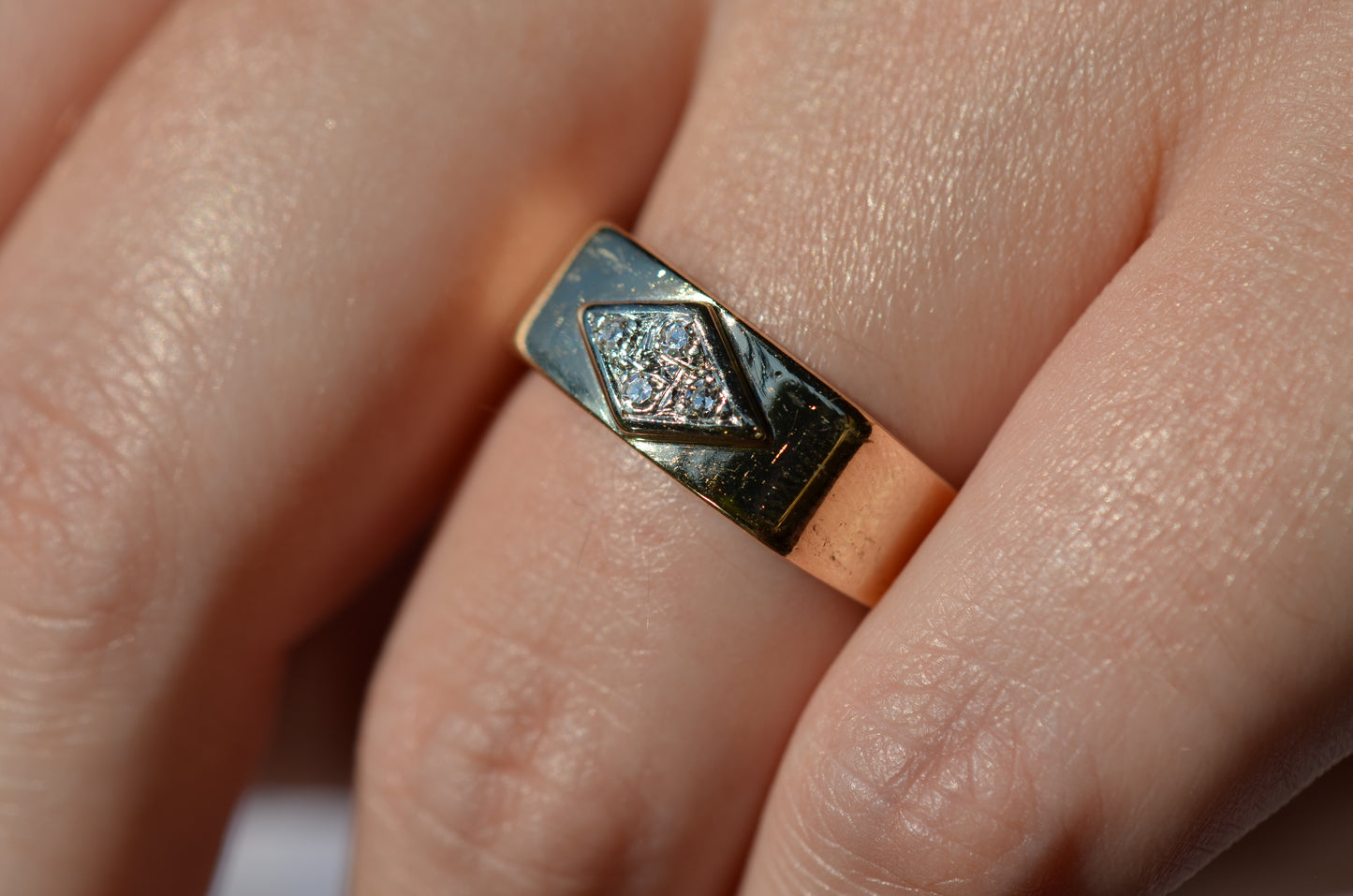 Bold Geometric Vintage Ring