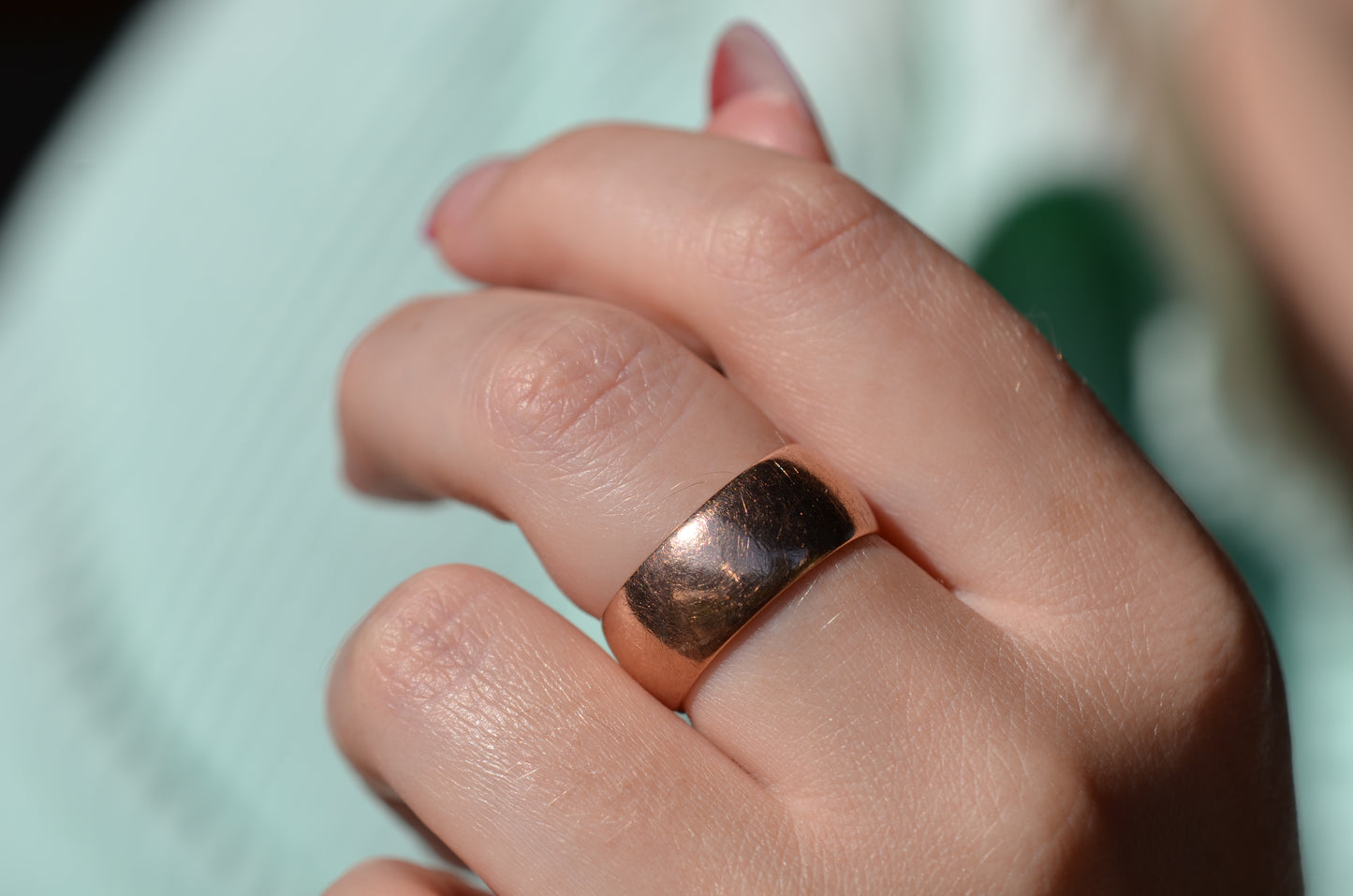 Broken-In Rosy Edwardian Cigar Band