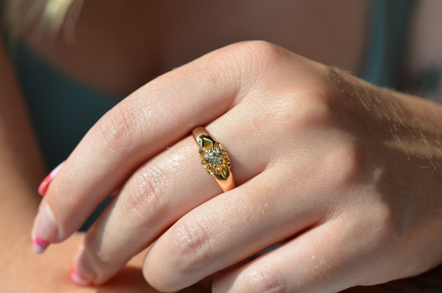 Dazzling Edwardian Belcher Ring