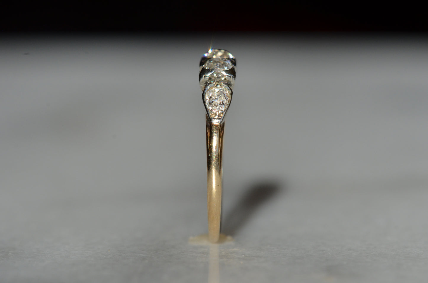 Dazzling Retro Old Mine Cut Five Stone