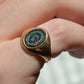 Crisp Bloodstone "Faithfully" Signet