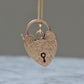 Large Engraved Heart Padlock