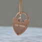 Large Engraved Heart Padlock