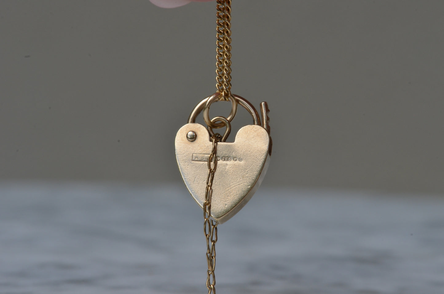 Small Engraved Heart Padlock