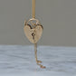 Small Engraved Heart Padlock