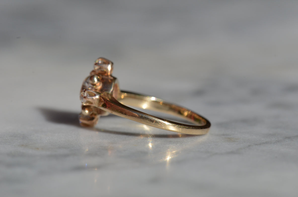 Antique Diamond Cardinal Ring