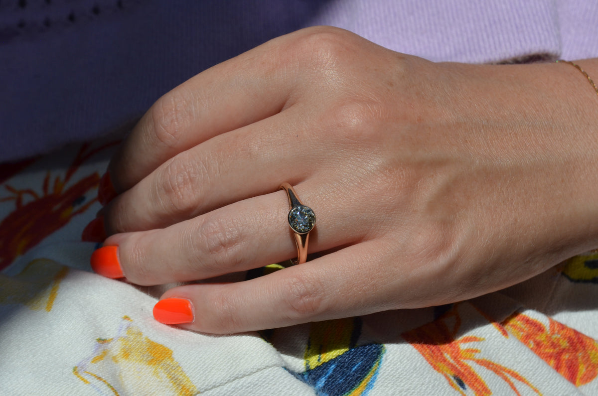 Vibrant Antique Austrian OEC Solitaire