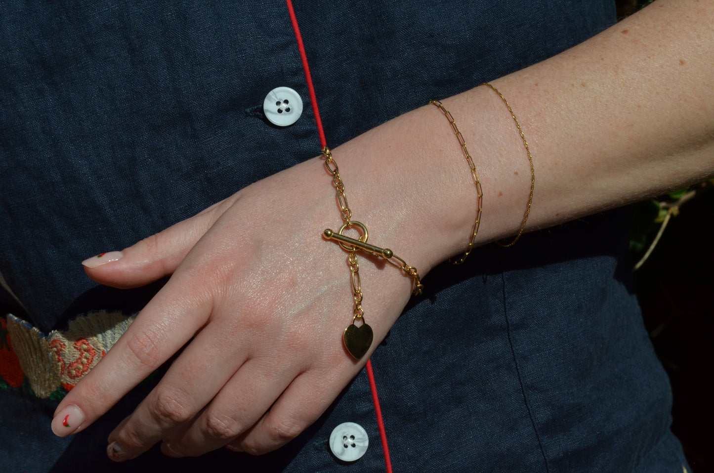 Darling Estate Heart Toggle Bracelet