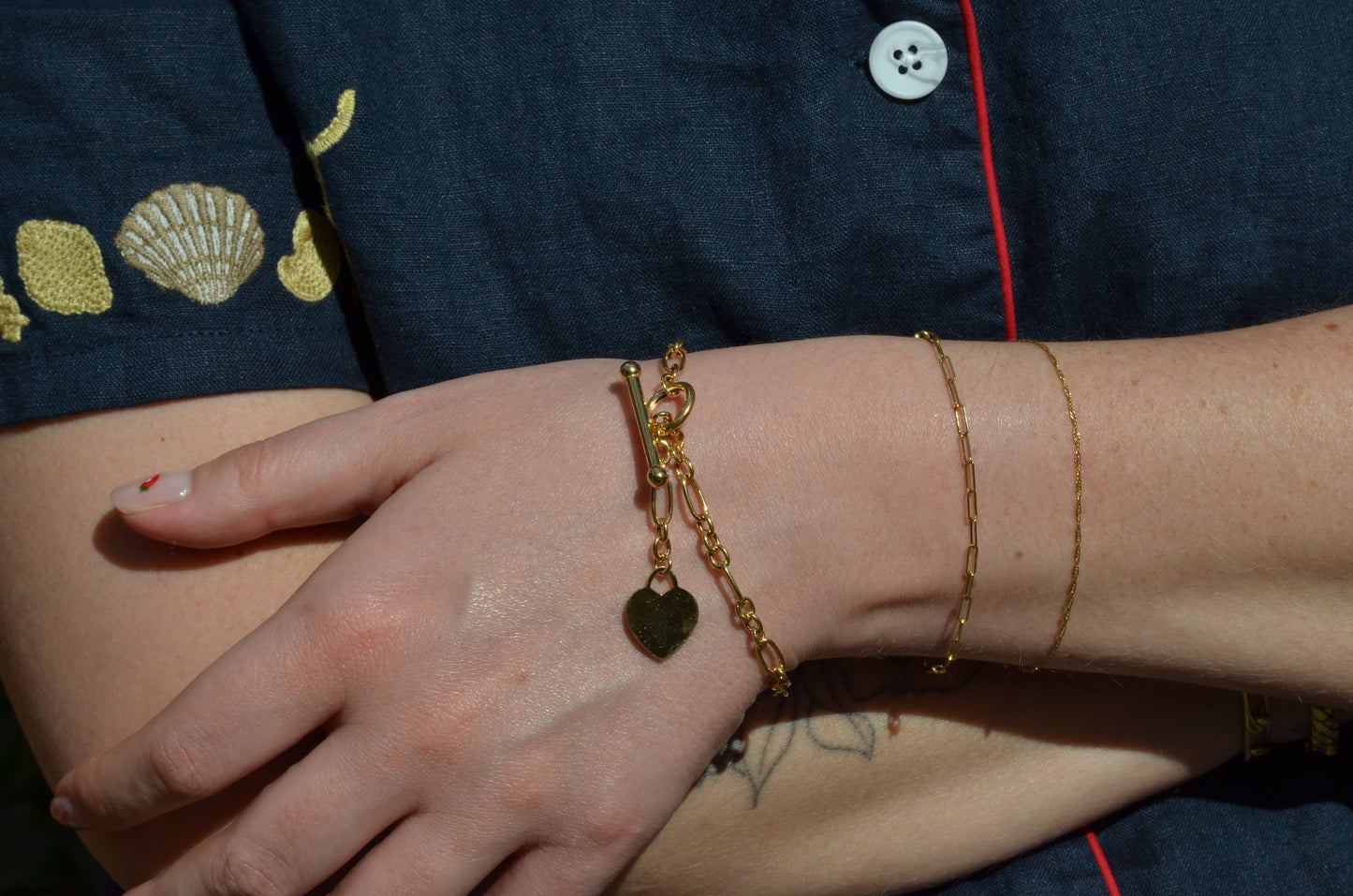 Darling Estate Heart Toggle Bracelet