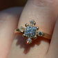 Antique Diamond Cardinal Ring