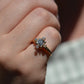 Antique Diamond Cardinal Ring