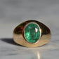 Bold Emerald Solitaire Ring