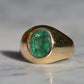 Bold Emerald Solitaire Ring