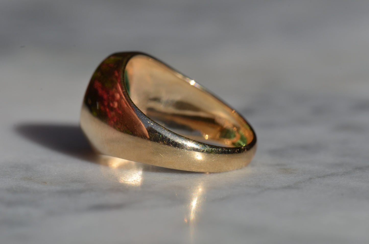 Bold Emerald Solitaire Ring