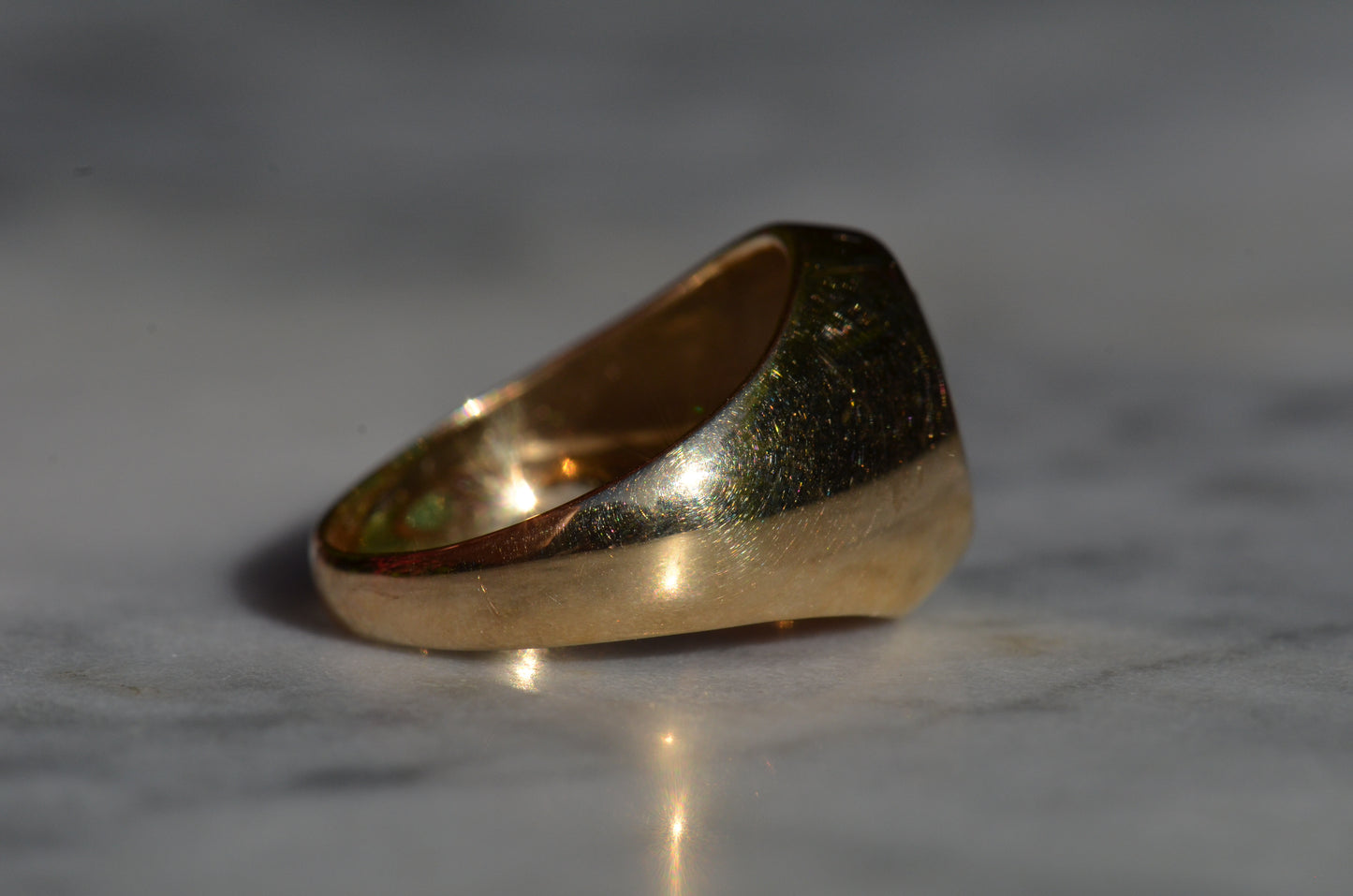 Bold Emerald Solitaire Ring