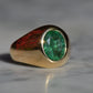 Bold Emerald Solitaire Ring