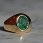 Bold Emerald Solitaire Ring