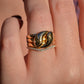 Chunky Antique Twin Snake Ring