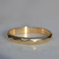 Vintage Faceted Gold Band