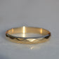 Vintage Faceted Gold Band