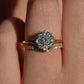 Scintillating Vintage Old Euro Cluster Ring