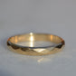 Vintage Faceted Gold Band