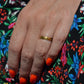 Warm Antique Floral 22k Band