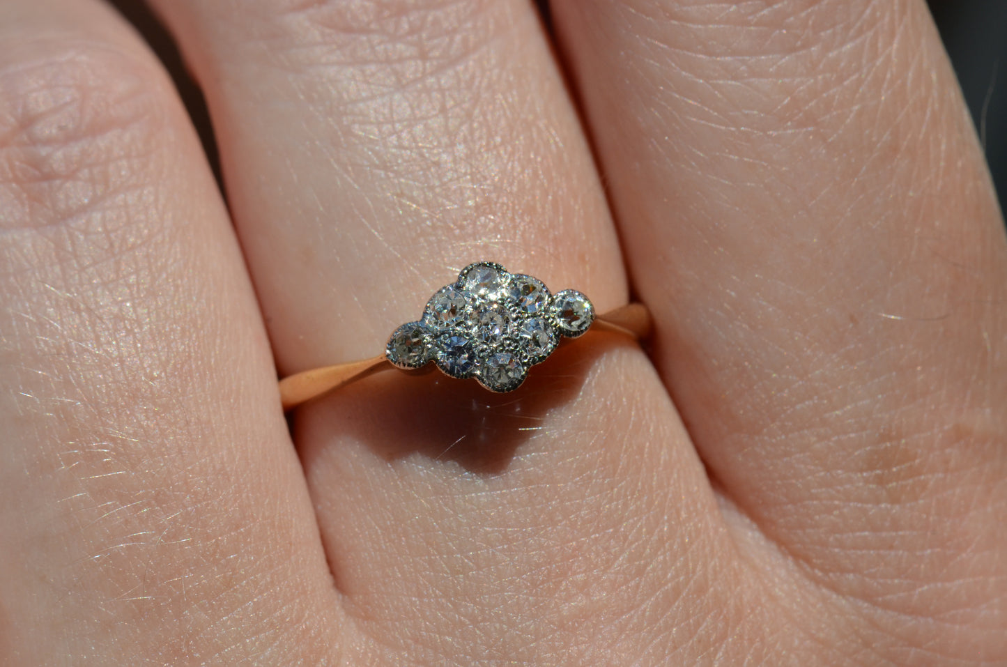 Darling Diamond Cluster Ring