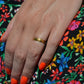 Warm Antique Floral 22k Band